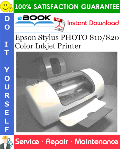 Thumbnail ☆☆ Best ☆☆ Epson Stylus PHOTO 810/820 Color Inkjet Printer Service Repair Manual
