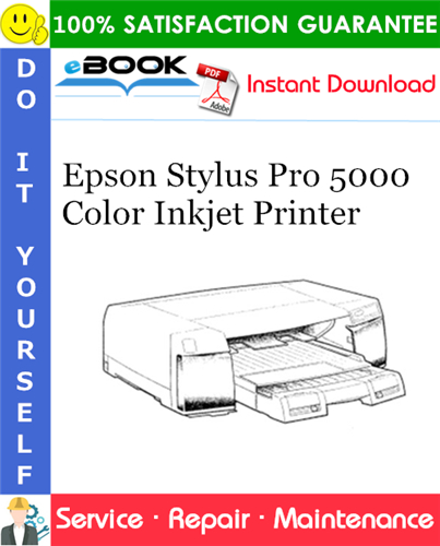 Thumbnail ☆☆ Best ☆☆ Epson Stylus Pro 5000 Color Inkjet Printer Service Repair Manual