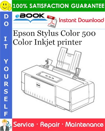 Thumbnail ☆☆ Best ☆☆ Epson Stylus Color 500 Color Inkjet printer Service Repair Manual