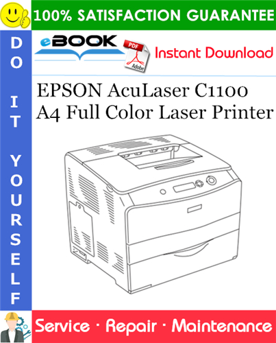 Thumbnail ☆☆ Best ☆☆ EPSON AcuLaser C1100 A4 Full Color Laser Printer Service Repair Manual