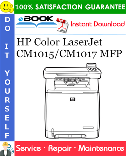 Thumbnail ☆☆ Best ☆☆ HP Color LaserJet CM1015/CM1017 MFP Service Repair Manual