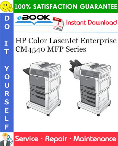 Thumbnail ☆☆ Best ☆☆ HP Color LaserJet Enterprise CM4540 MFP Series Service Repair Manual