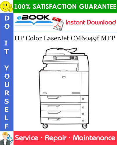 Thumbnail ☆☆ Best ☆☆ HP Color LaserJet CM6049f MFP Service Repair Manual