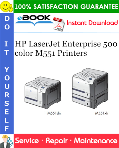 Thumbnail ☆☆ Best ☆☆ HP LaserJet Enterprise 500 color M551 Printers Service Repair Manual