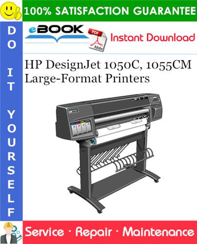 Thumbnail ☆☆ Best ☆☆ HP DesignJet 1050C, 1055CM Large-Format Printers Service Repair Manual
