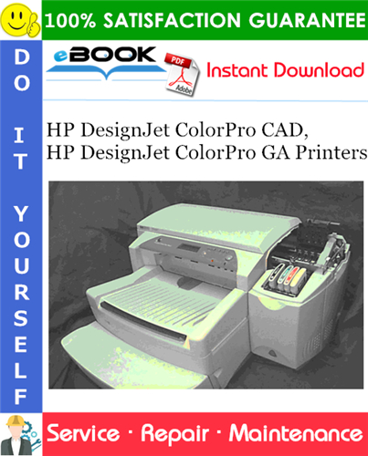 Thumbnail ☆☆ Best ☆☆ HP DesignJet ColorPro CAD, HP DesignJet ColorPro GA Printers Service Repair Manual