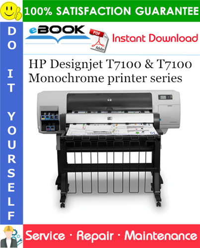 Thumbnail ☆☆ Best ☆☆ HP Designjet T7100 & T7100 Monochrome printer series Service Repair Manual