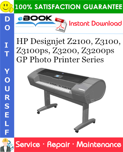 Thumbnail ☆☆ Best ☆☆ HP Designjet Z2100, Z3100, Z3100ps, Z3200, Z3200ps GP Photo Printer Series Service Repair Manual
