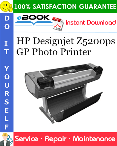 Thumbnail ☆☆ Best ☆☆ HP Designjet Z5200ps GP Photo Printer Service Repair Manual