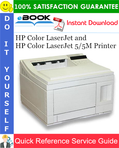 Thumbnail ☆☆ Best ☆☆ HP Color LaserJet and HP Color LaserJet 5/5M Printer Quick Reference Service Guide