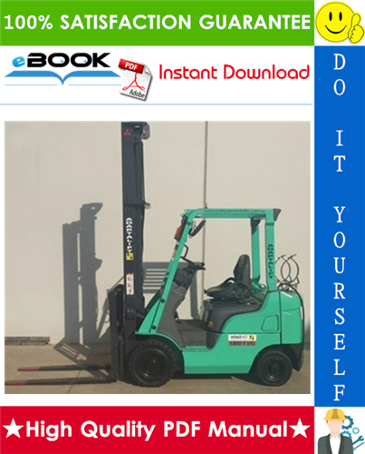 Thumbnail ☆☆ Best ☆☆ Mitsubishi FGE15N, FGE18N, FGE20CN, FGE15ZN, FGE18ZN Forklift Trucks Service Repair Manual