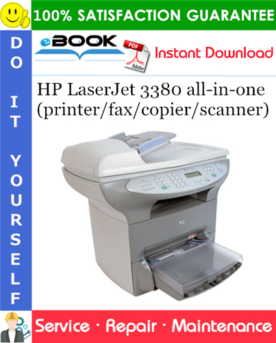 Thumbnail ☆☆ Best ☆☆ HP LaserJet 3380 all-in-one (printer/fax/copier/scanner) Service Repair Manual