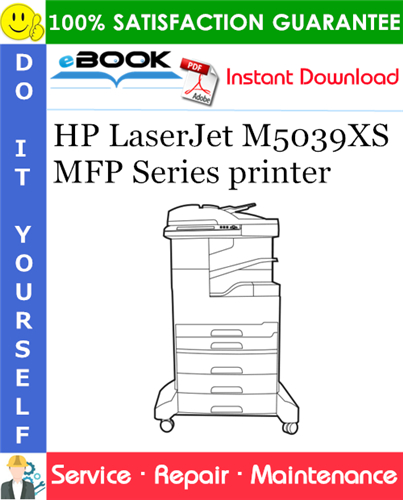Thumbnail ☆☆ Best ☆☆ HP LaserJet M5039XS MFP Series printer Service Repair Manual