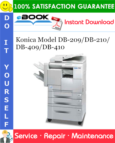 Thumbnail ☆☆ Best ☆☆ Konica Model DB-209/DB-210/DB-409/DB-410 Service Repair Manual + Parts Catalog Thumbnail ☆☆ Best ☆☆ Konica Model DB-209/DB-210/DB-409/DB-410 Service Repair Manual + Parts Catalog