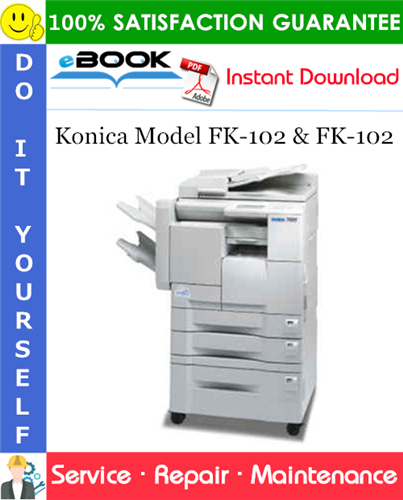 Thumbnail ☆☆ Best ☆☆ Konica Model FK-102 & FK-102 Service Repair Manual