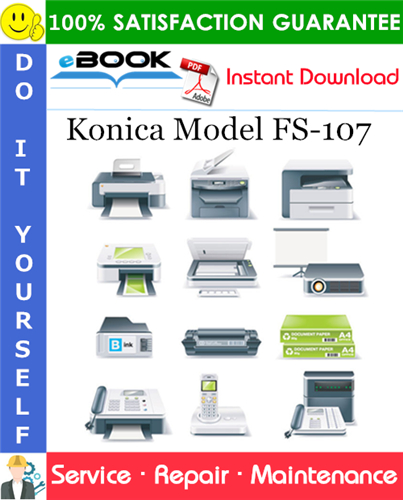 Thumbnail ☆☆ Best ☆☆ Konica Model FS-107 Service Repair Manual + Parts Catalog