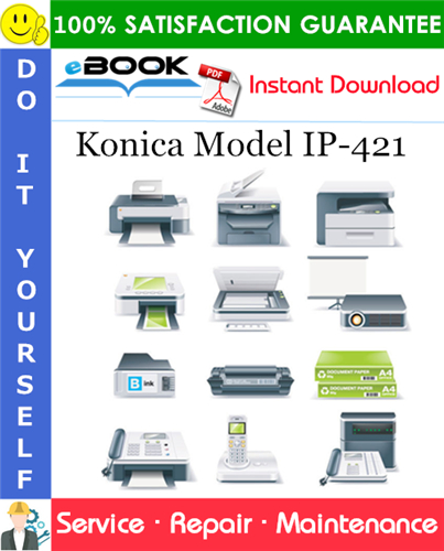 Thumbnail ☆☆ Best ☆☆ Konica Model IP-421 Service Repair Manual