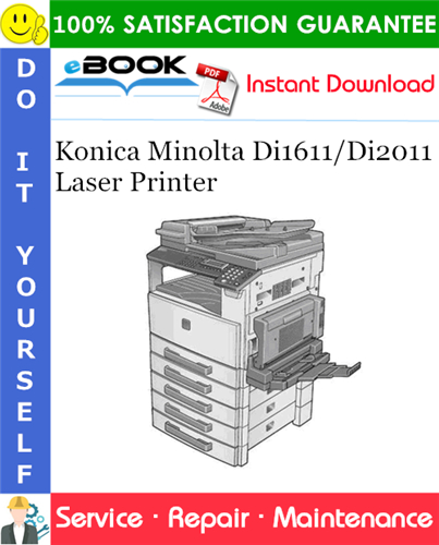 Thumbnail ☆☆ Best ☆☆ Konica Minolta Di1611/Di2011 Laser Printer Service Repair Manual