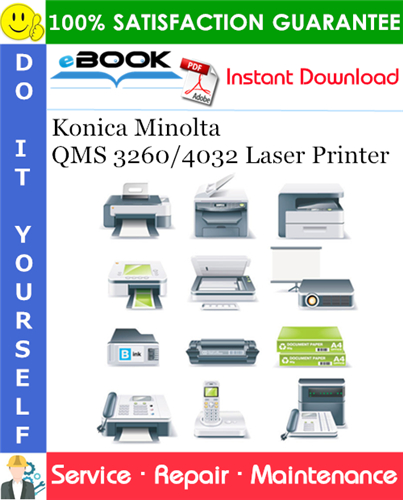 Thumbnail ☆☆ Best ☆☆ Konica Minolta QMS 3260/4032 Laser Printer Service Repair Manual