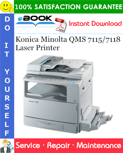 Thumbnail ☆☆ Best ☆☆ Konica Minolta QMS 7115/7118 Laser Printer Service Repair Manual