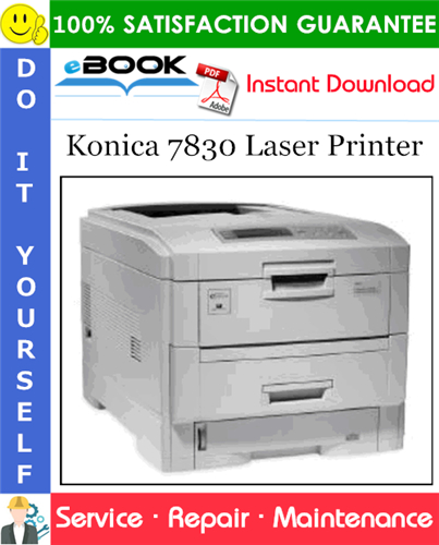 Thumbnail ☆☆ Best ☆☆ Konica 7830 Laser Printer Service Repair Manual
