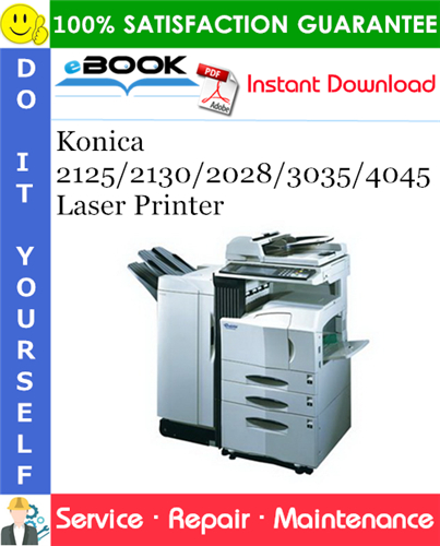 Thumbnail ☆☆ Best ☆☆ Konica 2125/2130/2028/3035/4045 Laser Printer Service Repair Manual