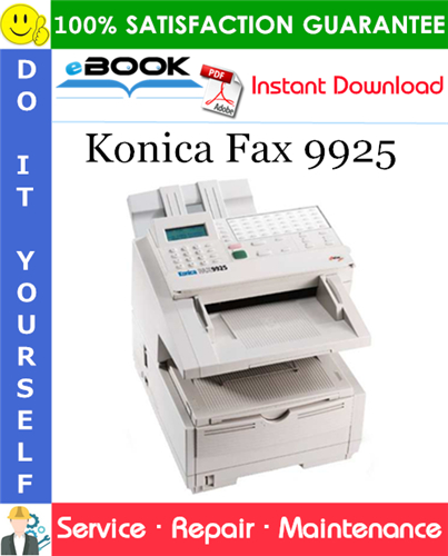 Thumbnail ☆☆ Best ☆☆ Konica Fax 9925 Service Repair Manual + Parts Catalog