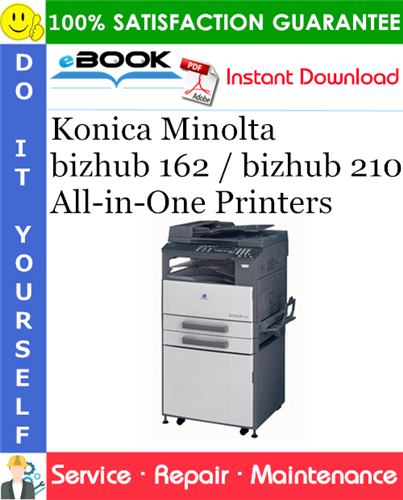 Thumbnail ☆☆ Best ☆☆ Konica Minolta bizhub 162 / bizhub 210 All-in-One Printers Service Repair Manual