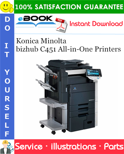 Thumbnail ☆☆ Best ☆☆ Konica Minolta bizhub C451 All-in-One Printers Parts Guide Manual