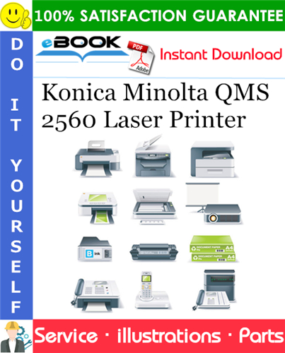 Thumbnail ☆☆ Best ☆☆ Konica Minolta QMS 2560 Laser Printer Illustrated Parts Manual