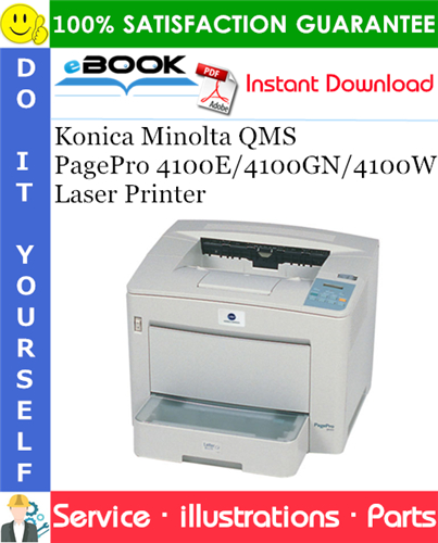 Thumbnail ☆☆ Best ☆☆ Konica Minolta QMS PagePro 4100E/4100GN/4100W Laser Printer Parts Manual