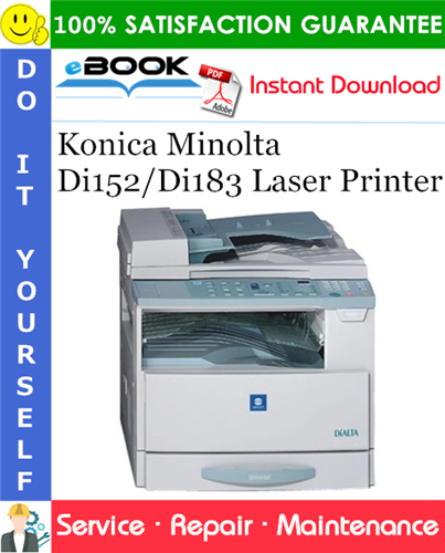 Thumbnail ☆☆ Best ☆☆ Konica Minolta Di152/Di183 Laser Printer Service Repair Manual + Parts Catalog