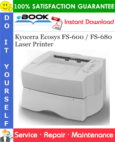 Thumbnail ☆☆ Best ☆☆ Kyocera Ecosys FS-600 / FS-680 Laser Printer Service Repair Manual