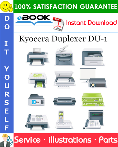 Thumbnail ☆☆ Best ☆☆ Kyocera Duplexer DU-1 Parts Catalogue Manual