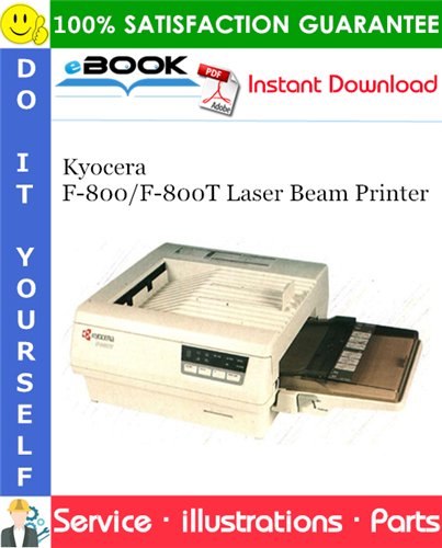 Thumbnail ☆☆ Best ☆☆ Kyocera F-800/F-800T Laser Beam Printer Parts Catalogue Manual