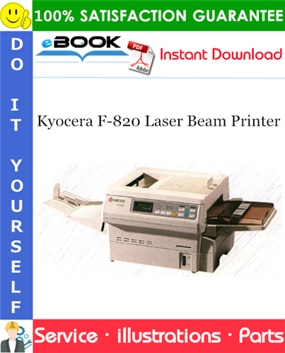 Thumbnail ☆☆ Best ☆☆ Kyocera F-820 Laser Beam Printer Parts Catalogue Manual