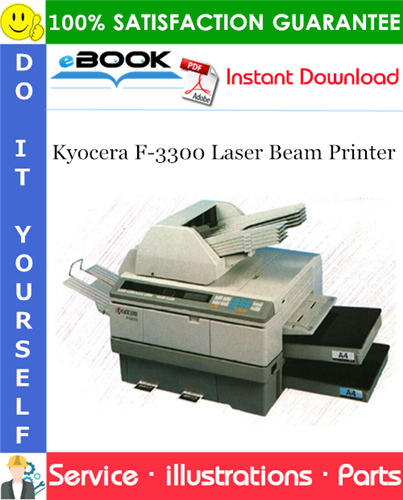 Thumbnail ☆☆ Best ☆☆ Kyocera F-3300 Laser Beam Printer Parts Catalogue Manual