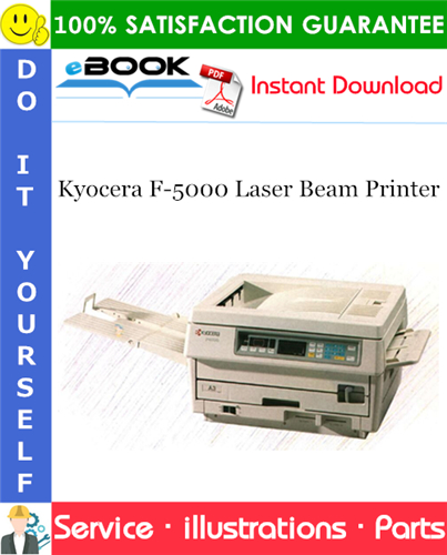 Thumbnail ☆☆ Best ☆☆ Kyocera F-5000 Laser Beam Printer Parts Catalogue Manual