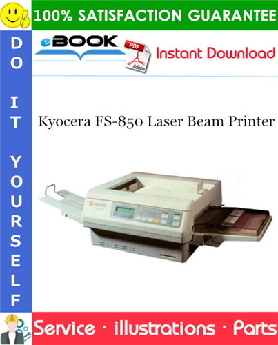 Thumbnail ☆☆ Best ☆☆ Kyocera FS-850 Laser Beam Printer Parts Catalogue Manual
