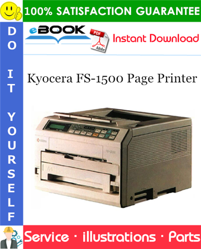 Thumbnail ☆☆ Best ☆☆ Kyocera FS-1500 Page Printer Parts Catalogue Manual