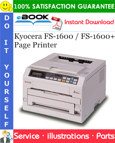 Thumbnail ☆☆ Best ☆☆ Kyocera FS-1600 / FS-1600+ Page Printer Parts Catalogue Manual