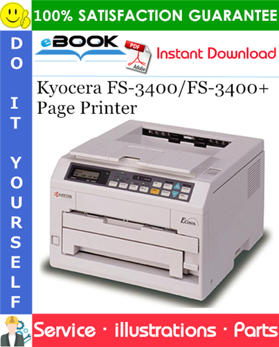 Thumbnail ☆☆ Best ☆☆ Kyocera FS-3400/FS-3400+ Page Printer Parts Catalogue Manual