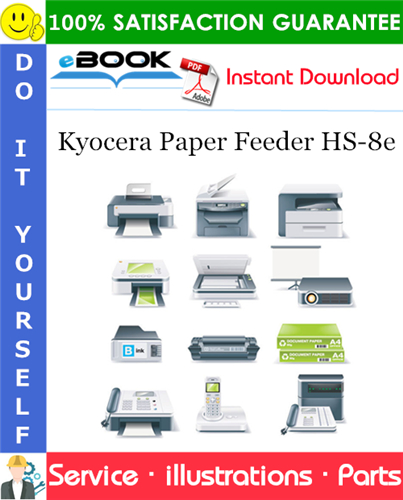 Thumbnail ☆☆ Best ☆☆ Kyocera Paper Feeder HS-8e Parts Catalogue Manual