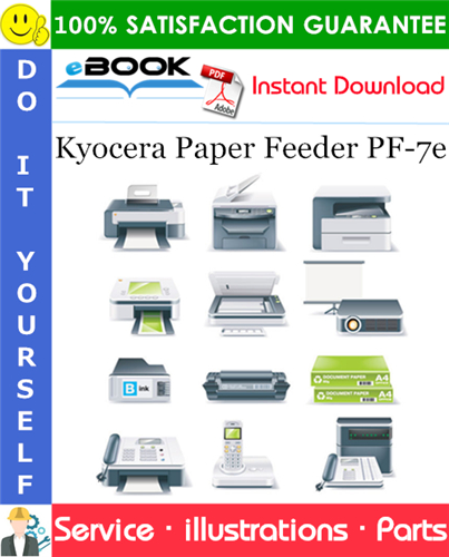 Thumbnail ☆☆ Best ☆☆ Kyocera Paper Feeder PF-7e Parts Catalogue Manual
