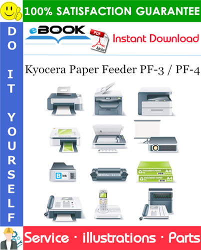 Thumbnail ☆☆ Best ☆☆ Kyocera Paper Feeder PF-3 / PF-4 Parts Catalogue Manual