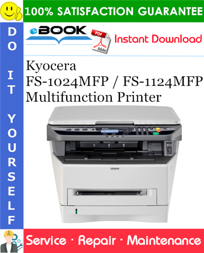 Thumbnail ☆☆ Best ☆☆ Kyocera FS-1024MFP / FS-1124MFP Multifunction Printer Service Repair Manual + Parts Catalog