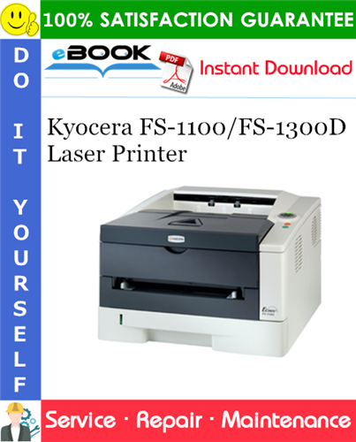 Thumbnail ☆☆ Best ☆☆ Kyocera FS-1100/FS-1300D Laser Printer Service Repair Manual + Parts Catalog