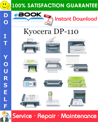 Thumbnail ☆☆ Best ☆☆ Kyocera DP-110 Service Repair Manual + Parts Catalog