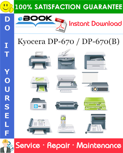 Thumbnail ☆☆ Best ☆☆ Kyocera DP-670 / DP-670(B) Service Repair Manual + Parts Catalog