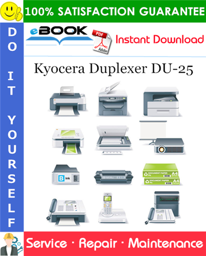 Thumbnail ☆☆ Best ☆☆ Kyocera Duplexer DU-25 Service Repair Manual + Parts Catalogue